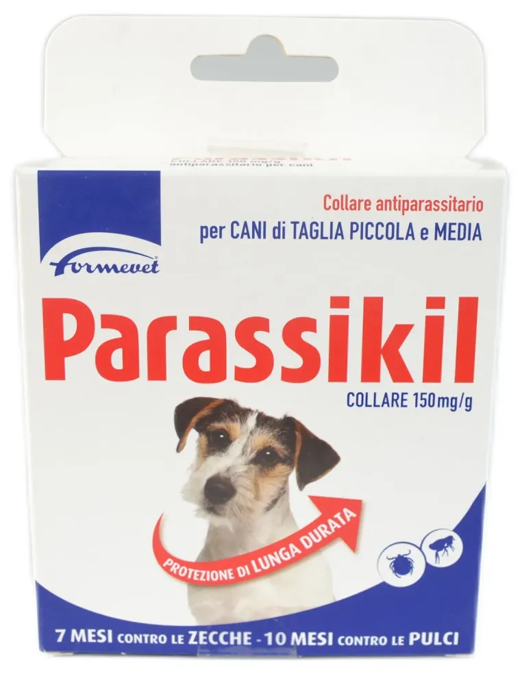 Parassikil Collare Formevet 150 mg/g collare antiparassitario 48 cm