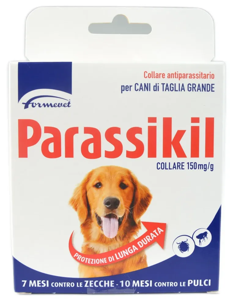 Parassikil Collare Formevet 150 mg/g collare antiparassitario 65 cm