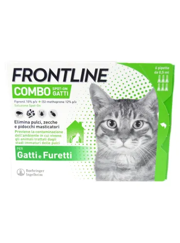 Frontline Combo Spot-On Gatti Boehringer 2 blister da 3 pipette 0.5 ml
