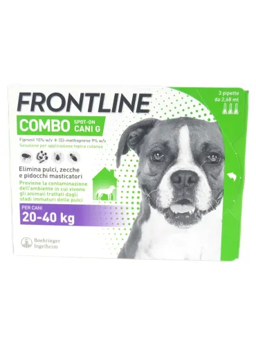 Frontline Combo Spot-On Cani Grandi Boehringer 3 pipette da 2.68 ml