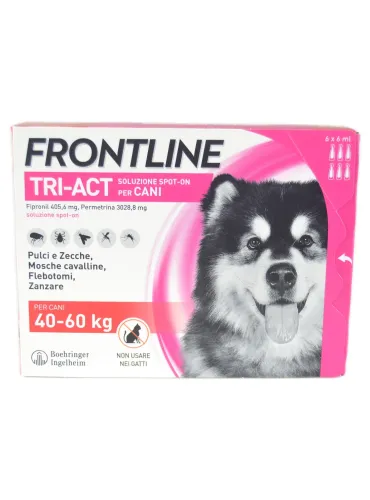 Frontline Tri-Act Boehringer Spot-On 6 pipette cani da 40 a 60 kg