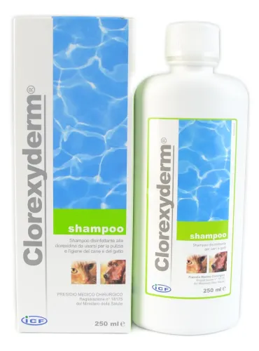 Clorexyderm ICF shampoo disinfettante per cani e gatti 250 ml