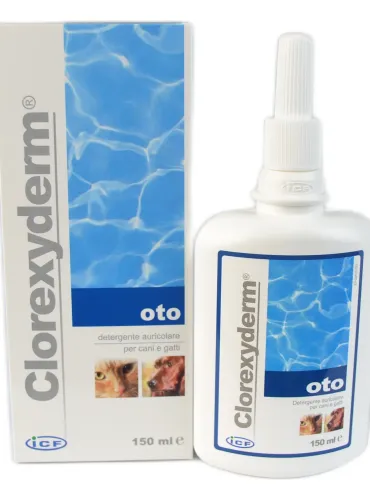 Clorexyderm Oto ICF detergente auricolare per cani e gatti 150 ml