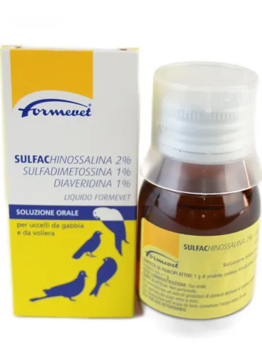 Sulfachinossalina 2% Sulfadimetossina 1% Diaveridina 1% Formevet 40 ml