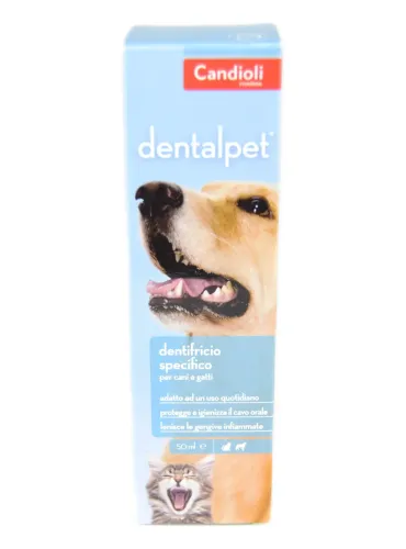 DentalPet Candioli dentifricio per cani e gatti 50 ml